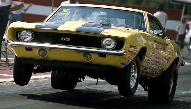Camaro Drag Racing Wheelie